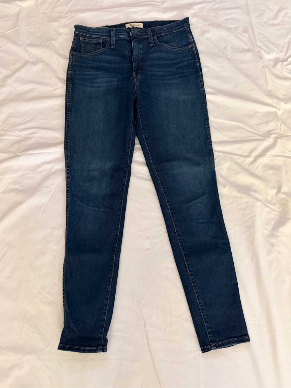 Madewell Dark Blue High-Rise Skinny Jeans